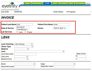 How to order SunSync Light-Reactive Lenses on Eyefinity