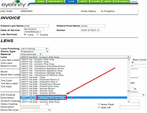 How to order SunSync Light-Reactive Lenses on Eyefinity