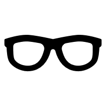 Clear lenses icon